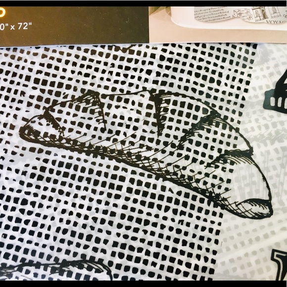 Black Paris Peva Shower Curtain French Pastries - Picture 8 of 14